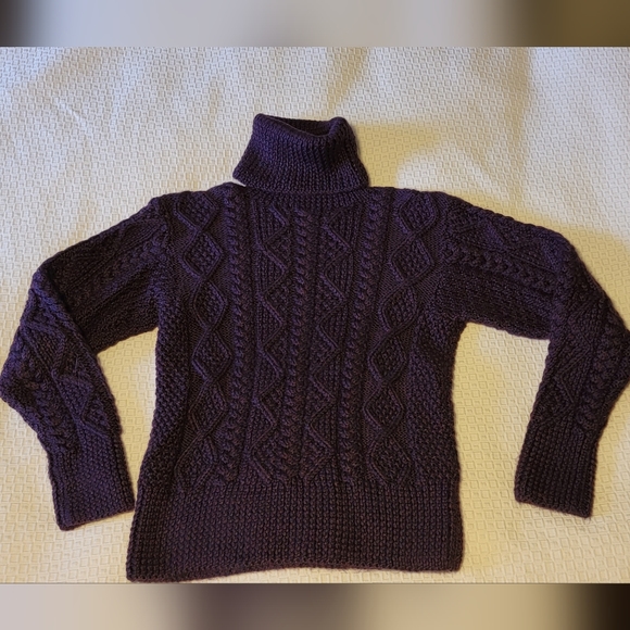 Hand Knit Cable Sweater - Picture 1 of 4